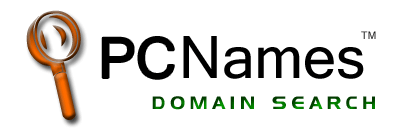 Logo PC Names. Buscando el dominio deseado